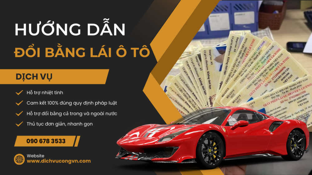 Đổi bằng lái xe ô tô Đắk Nông nhanh rẻ